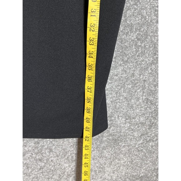 Ashley Stuart‎ Dress Womens Size 16 Stretch Black Long Sleeve Removeable Chain - Picture 8 of 8